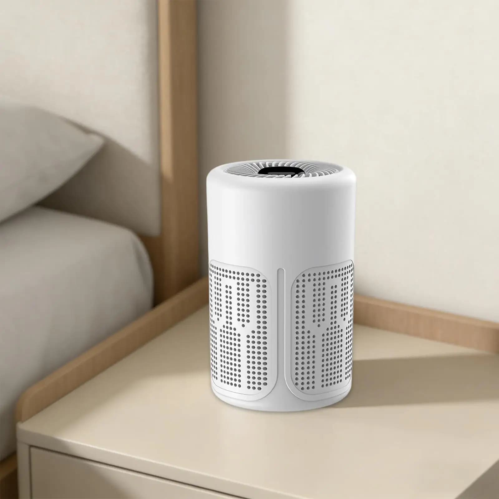 Purificatore d'Aria Avanzato con Sensore di Polvere, Dispositivo Intelligente a Ioni Negativi, Silenzioso per Ambienti Domestici Puliti