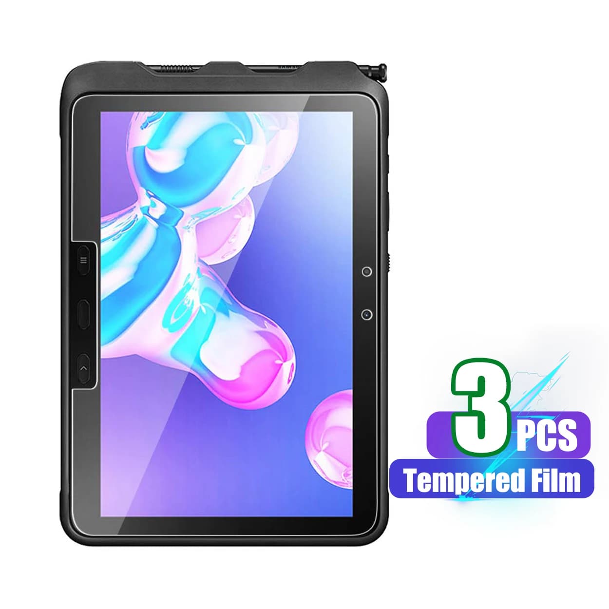 Pellicola salvaschermo per Samsung Galaxy Tab Active Pro 2019/Active4 Pro 2022 Vetro temperato da 10,1 pollici SM-T540/T545/T547/T630/T636