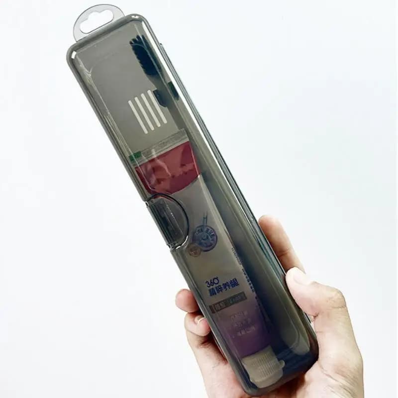Travel Toothbrush Cases Toothbrush Box Organizer Case Portable Toothbrush Holder Plastic Toothpaste Box Storage Container