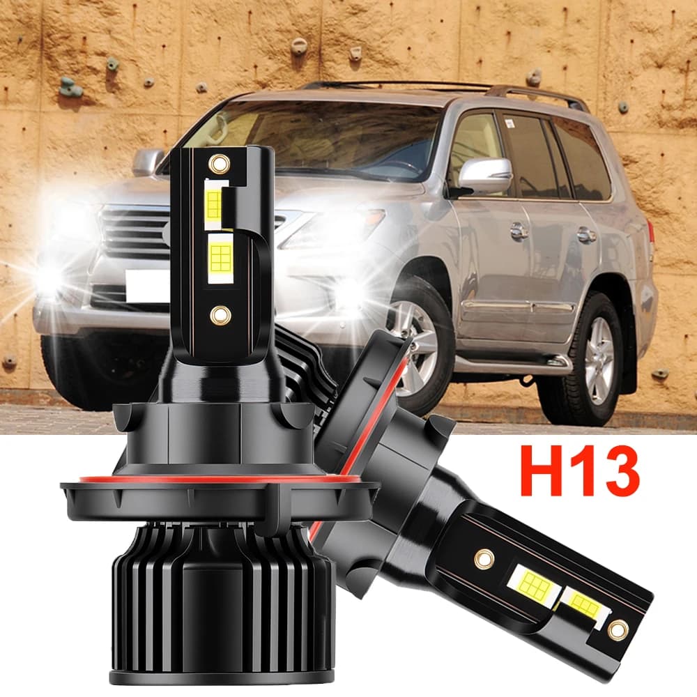 H13 Fascio alto e basso TOP Best LED Auto Lampadine Canbus Led Faro CSP 3570 chip 6000K Faro per auto Alto lumen 30000LM 12V Lampadine