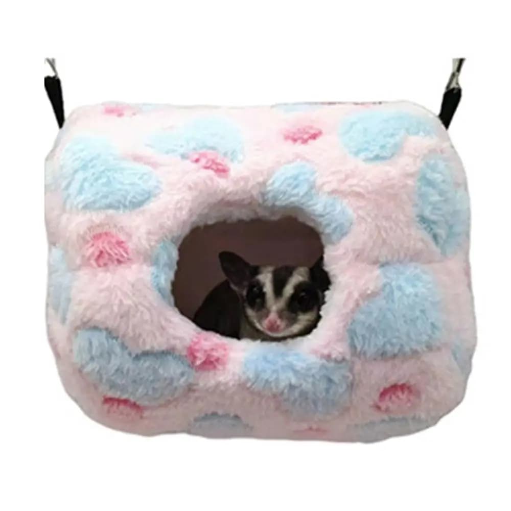 Supplies for pets bird nest hanging down plush squirrel beds cage for hamsters hammock for pets sleeping bag for pets