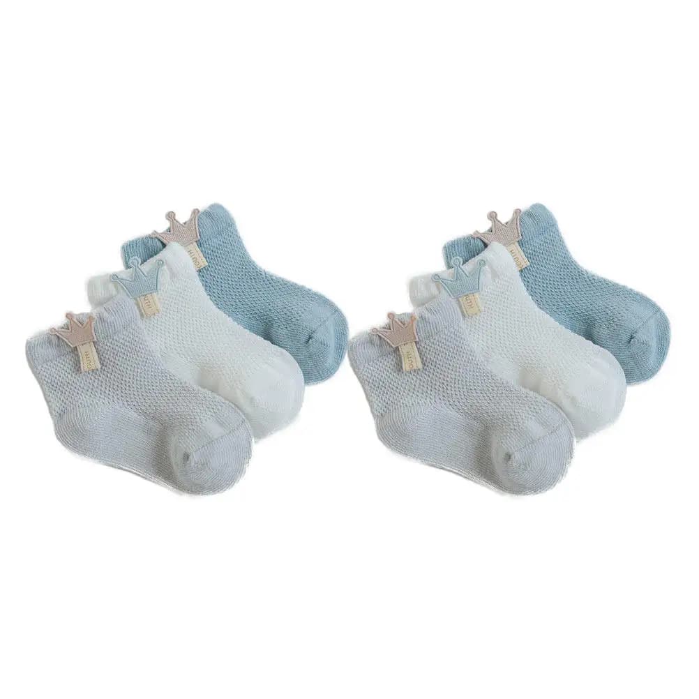 6 paia di calzini per neonati con cartoni animati, morbidi, delicati sulla pelle, in misto cotone, traspiranti, sottili, corti, per neonati e bambini piccoli, antiscivolo, per tutti i giorni