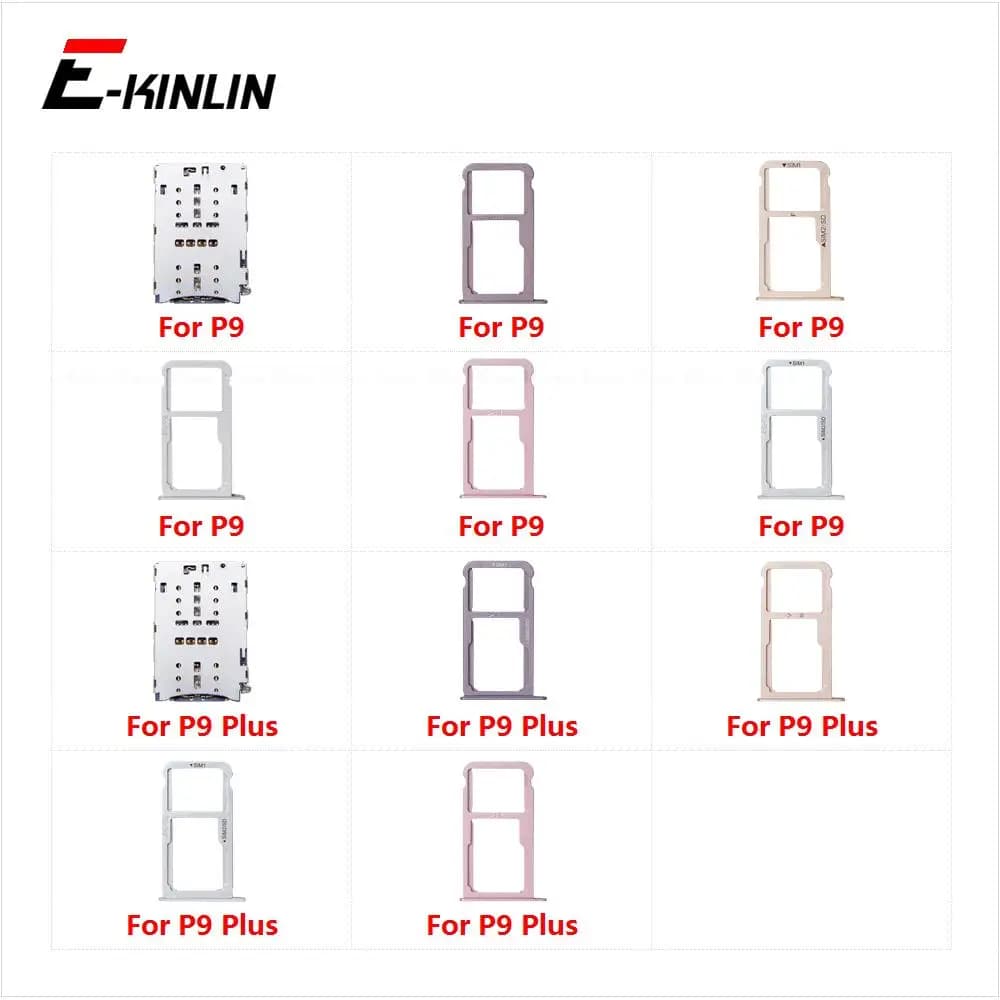 Adattatore per Slot Porta SIM e Micro SD per Huawei P9 Plus EVA-AL00 VIE-L09 L29 - Connettore e Contenitore per Schede