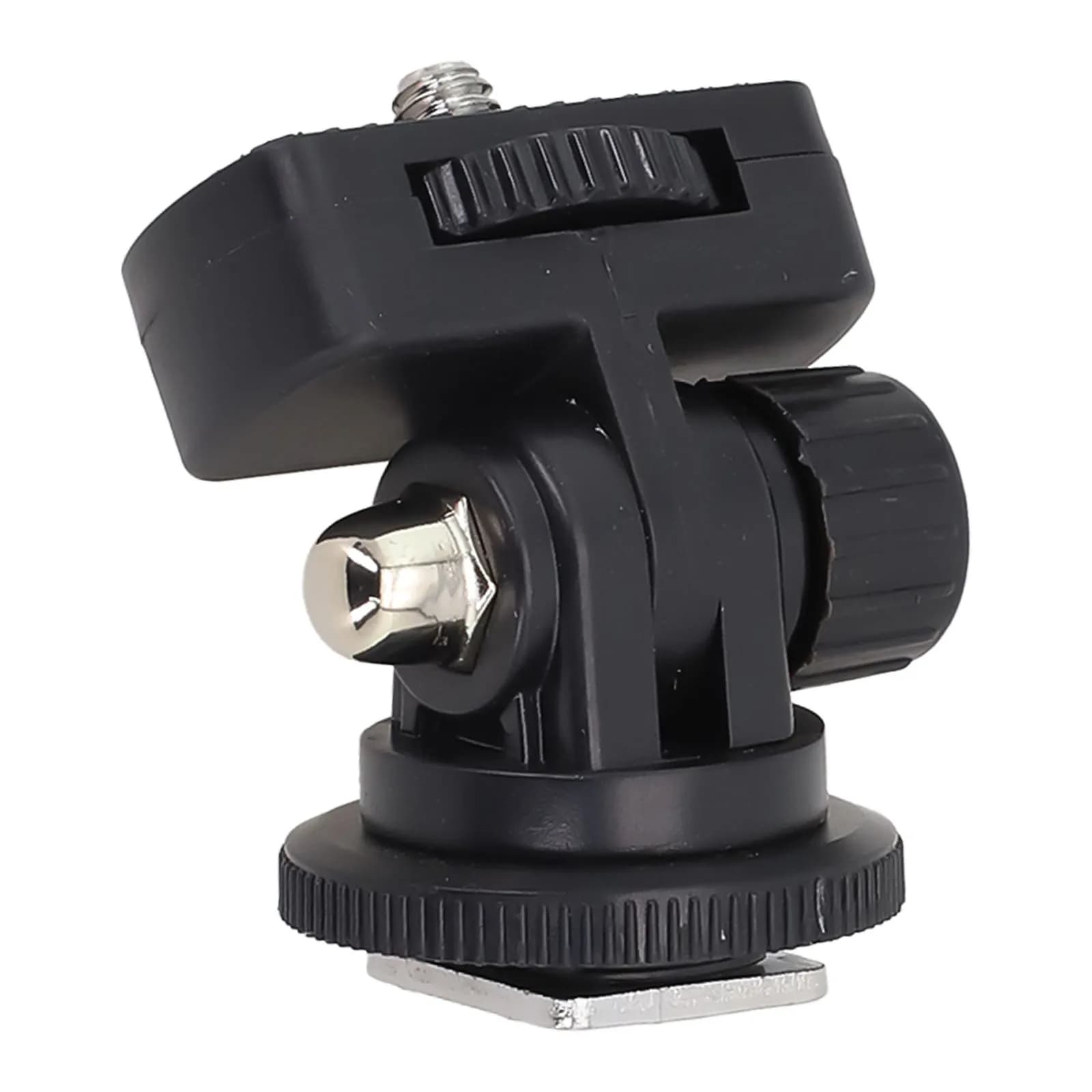 Flash Base with Screw Attack 1/4 in Plastic, DSLR and Mirrorless Camera Adapter, LED Lights and Monitor
