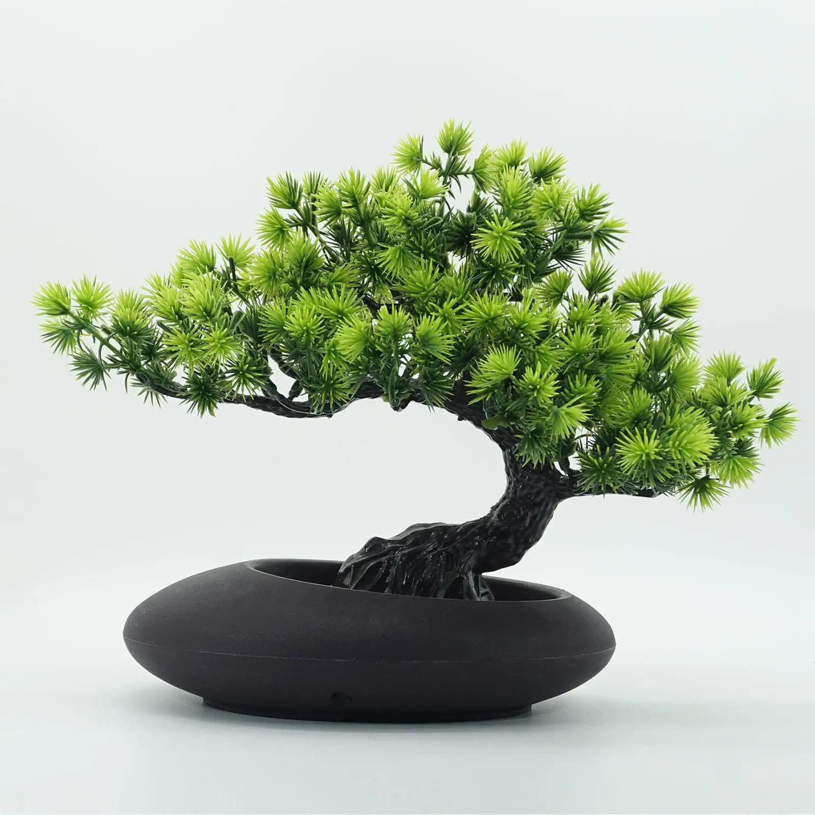 Artificial Plants Greenery Bonsai Artificial Plants Potted Lifelike Indoor Faux Plant for Fireplace Home Farmhouse Windowsill