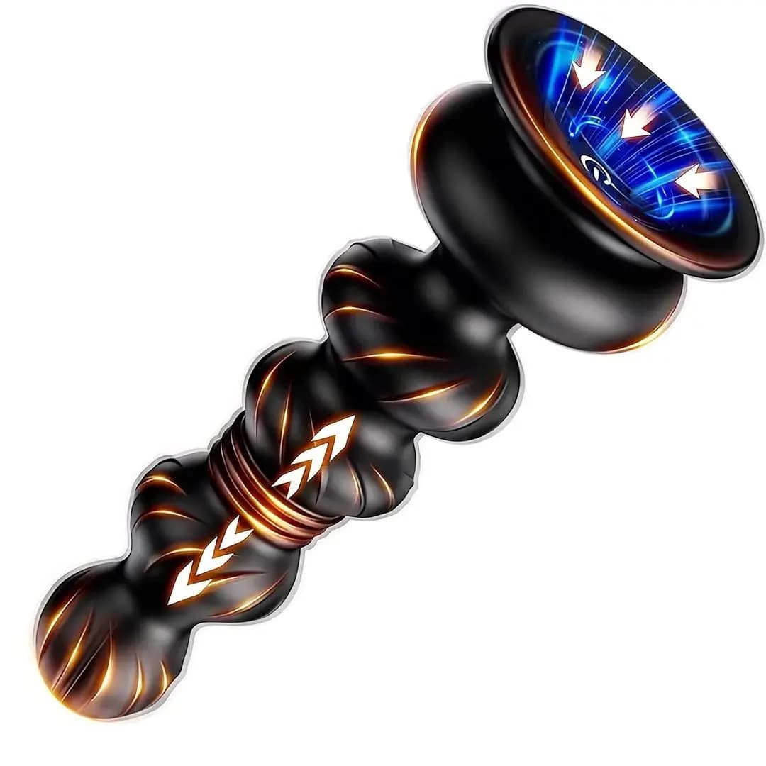 Thrusting Anal Beads Prostate Massager Anal Vibrator Toys Butt Plug Trainer Vibrating Thrusting Sex Toys for Men Women Adult