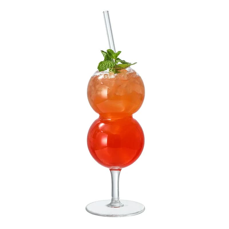Calice creativo da 470 ml, sfera a bolle, cocktail, champagne, vino, succo, latte, whisky, bicchieri da brandy, tazza d'acqua per bar ristorante