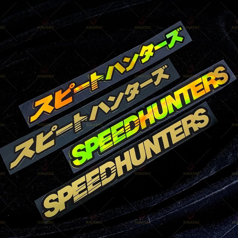 Wall decals motorcycle SPEEDHUNTERS gold waterproof for helmet motorcycle fuel reservoir lacking scooter bicycle universal decals in vinyl