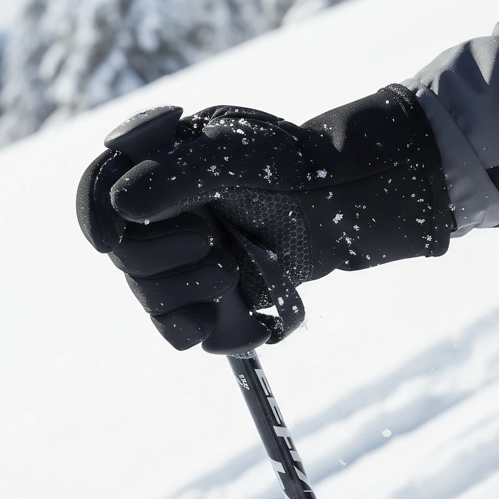 Guanto da sci touchscreen con fibbia Guanto da ciclismo termico Guanti caldi foderati in pile antiscivolo per la pesca Guida Moto Sci