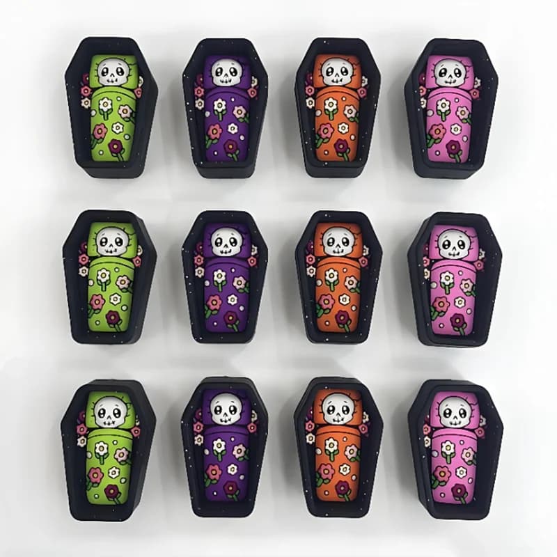 20/50 pz Nuove Perline 3D in Silicone Mini Focus Beads per Penne, Perline in Silicone Alimentare per Massaggiagengive, Accessori Fai da Te per Gioielli e Catenelle Ciuccio
