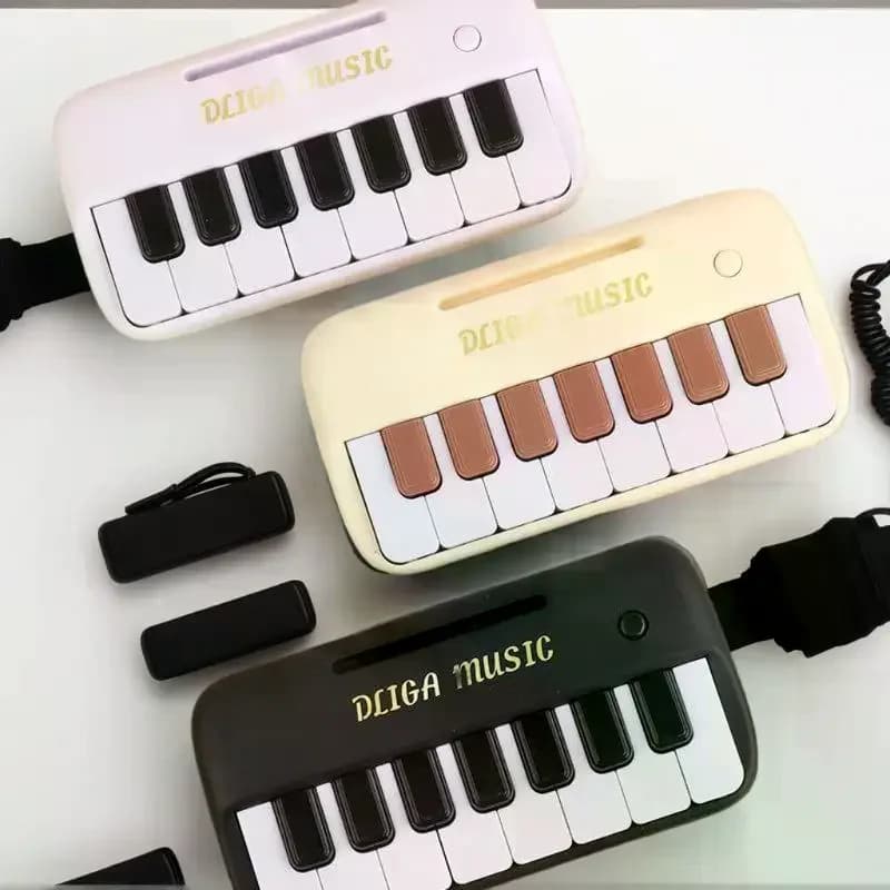 Engage Kids with 15-Key Digital Mini Piano, Portable Musical Instrument, Educational Toy Gift Set.