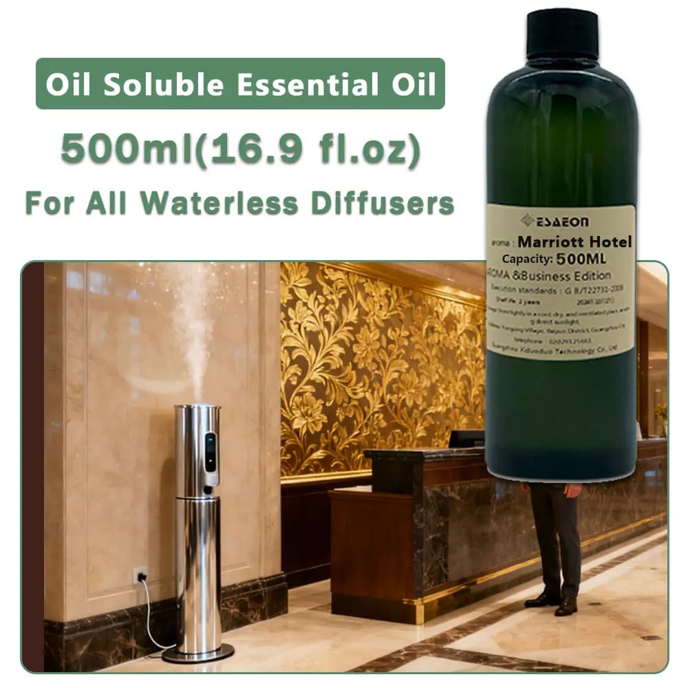 ESAEON Aroma Machine Oils - Essential Oil For All Waterless Aromatherapy Machines, Kempinski Marriott Hotel - 500ML (16.9 fl.oz)