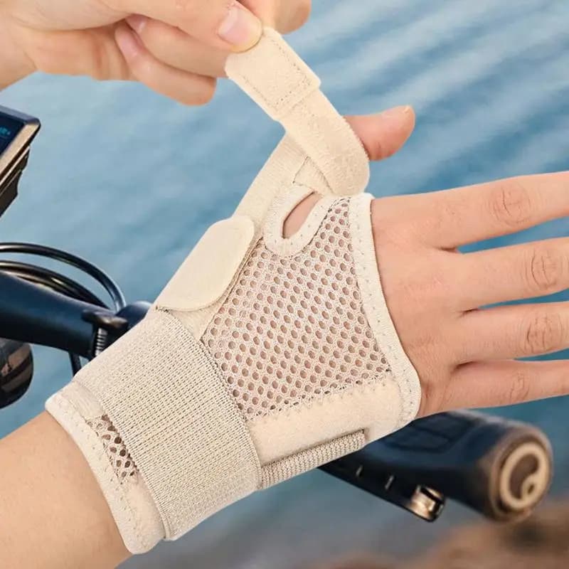 Tutore da polso con supporto per il pollice Stecca carpale per fitness Tutore da polso per pollice traspirante con supporto ergonomico per lavoro su computer