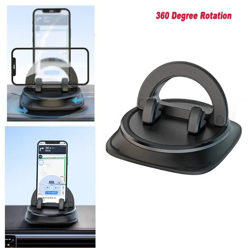 Supporto per telefono da auto per cruscotto supporto per supporto in Silicone per auto antiscivolo con Dock regolabile adatto a tutti gli IPhone MacBook Xiaomi Huawei