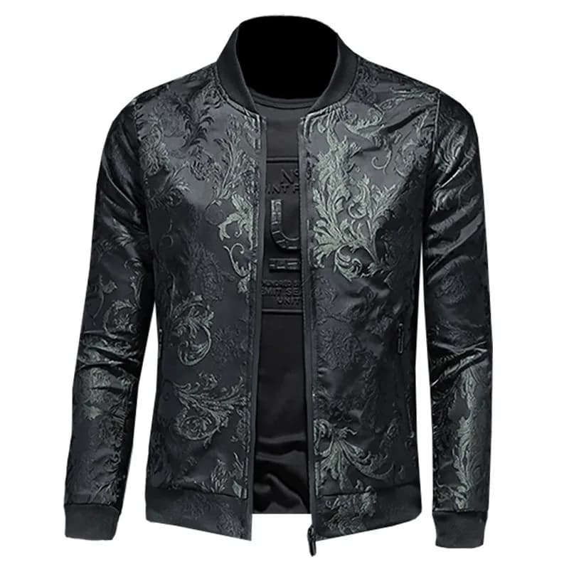 High Quality and High Appearance Level Men's Autumn Clothing New Men's Korean Slim-fit Jacket Fashion Embroidered Oversized Coat