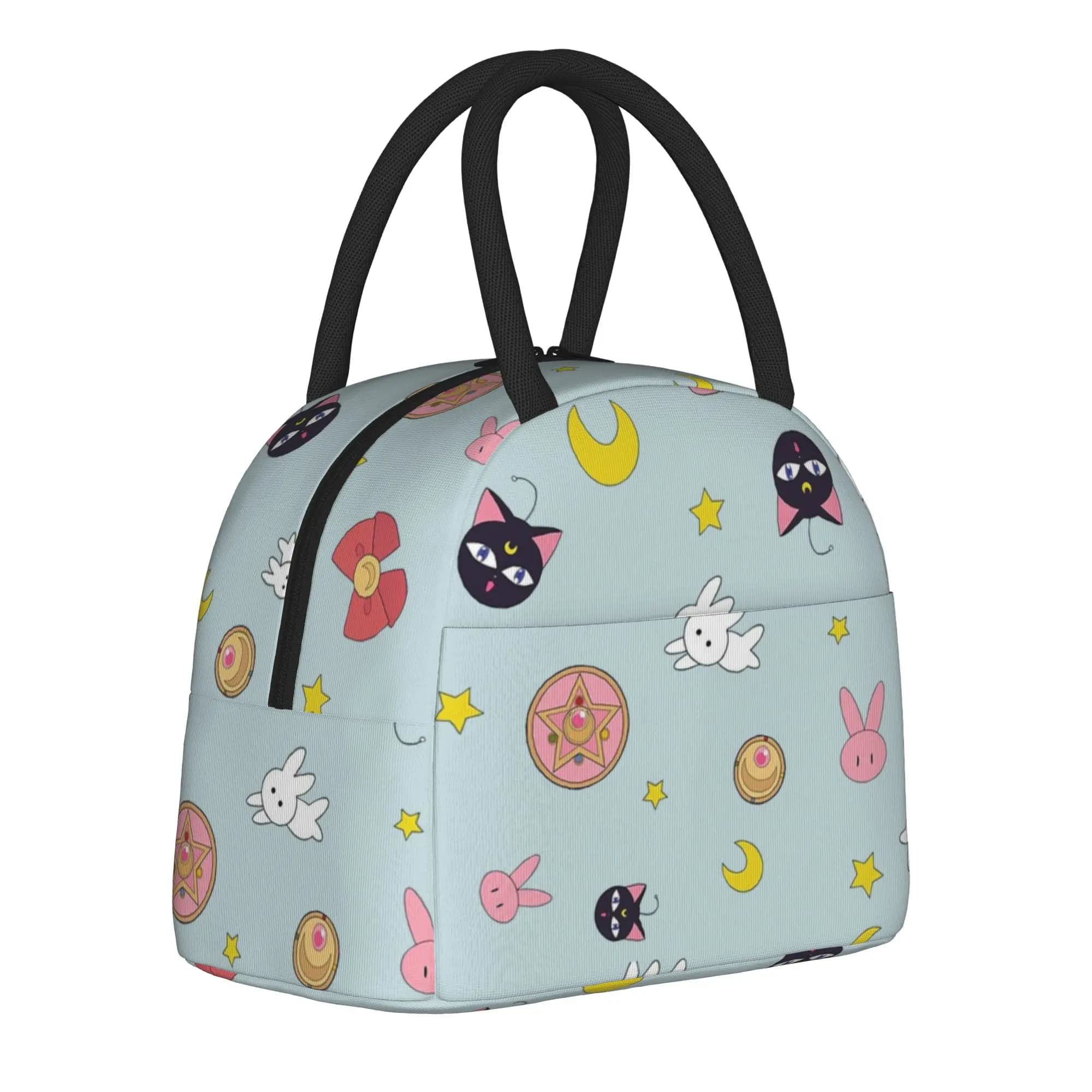 Borse termiche per il pranzo Sailor Moon, borsa termica riutilizzabile, contenitore per il pranzo Usagi Tsukino, borsa grande per il pranzo, custodia per Bento, da spiaggia