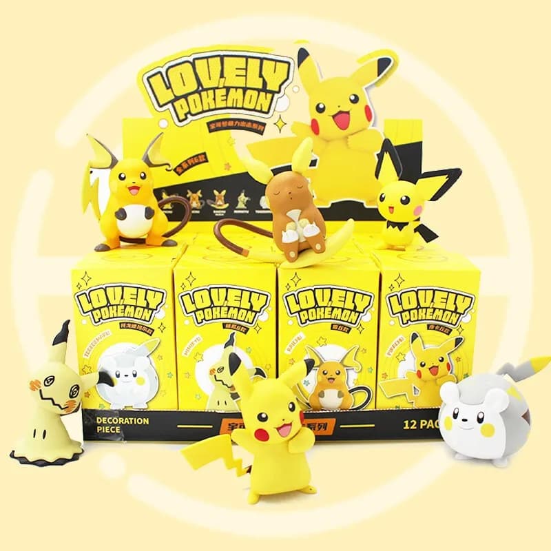 2025 * Pokemon Action Figures Genuino Pikachu Kawaii Mimikyu Togedemaru Raichu Anime Cartoon Toy Modello Raccogliere Bambole Regalo Per I Bambini