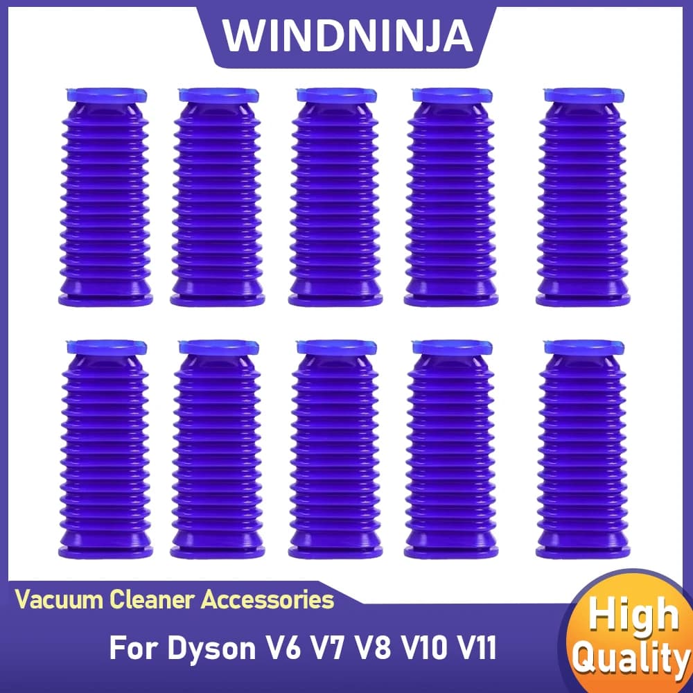 Suction Hose Parts for Dyson V7 V8 V10 V11 Vacuum Cleaner Blue Hose Flexible Soft Roller Soft Rubber Hose Tube Replacement