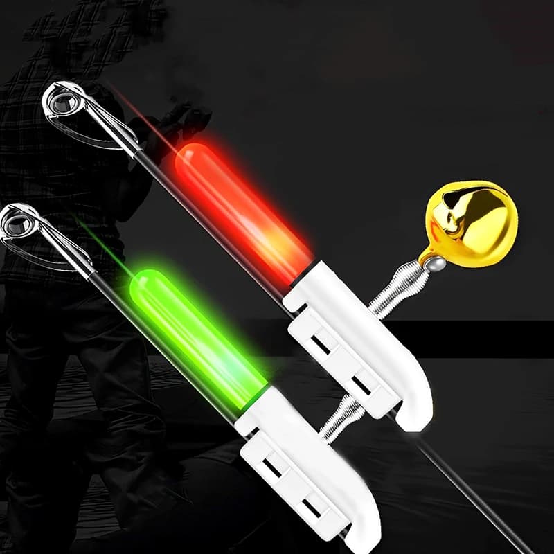Canna da pesca elettronica impermeabile Bastone luminoso LED galleggiante rimovibile Attrezzatura da pesca notturna sulla roccia Batteria utile
