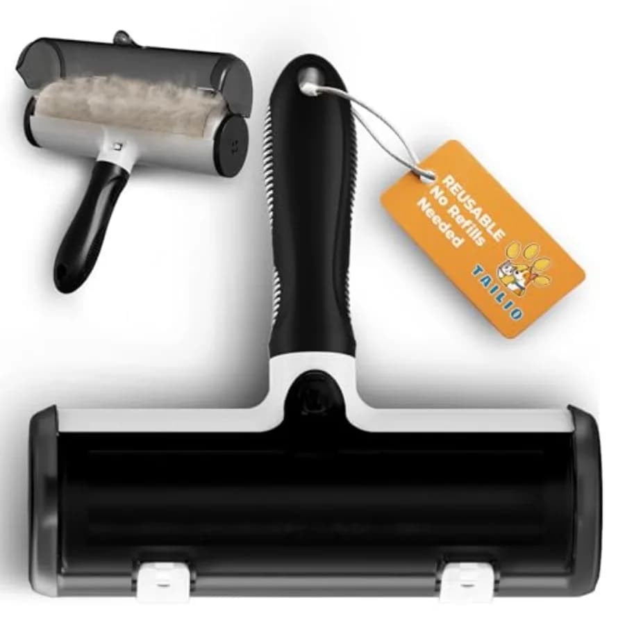 Pet Hair Remover and Reusable Lint Roller - Cat and Dog Hair Remover for Couch, Furniture, Carpet, Clothing and Bedding - Porta