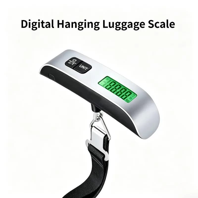 Digital Hanging Luggage Scale LCD Electronic Pocket Scale Portable Travel Suitcase Baggage Weight Weighing Tool