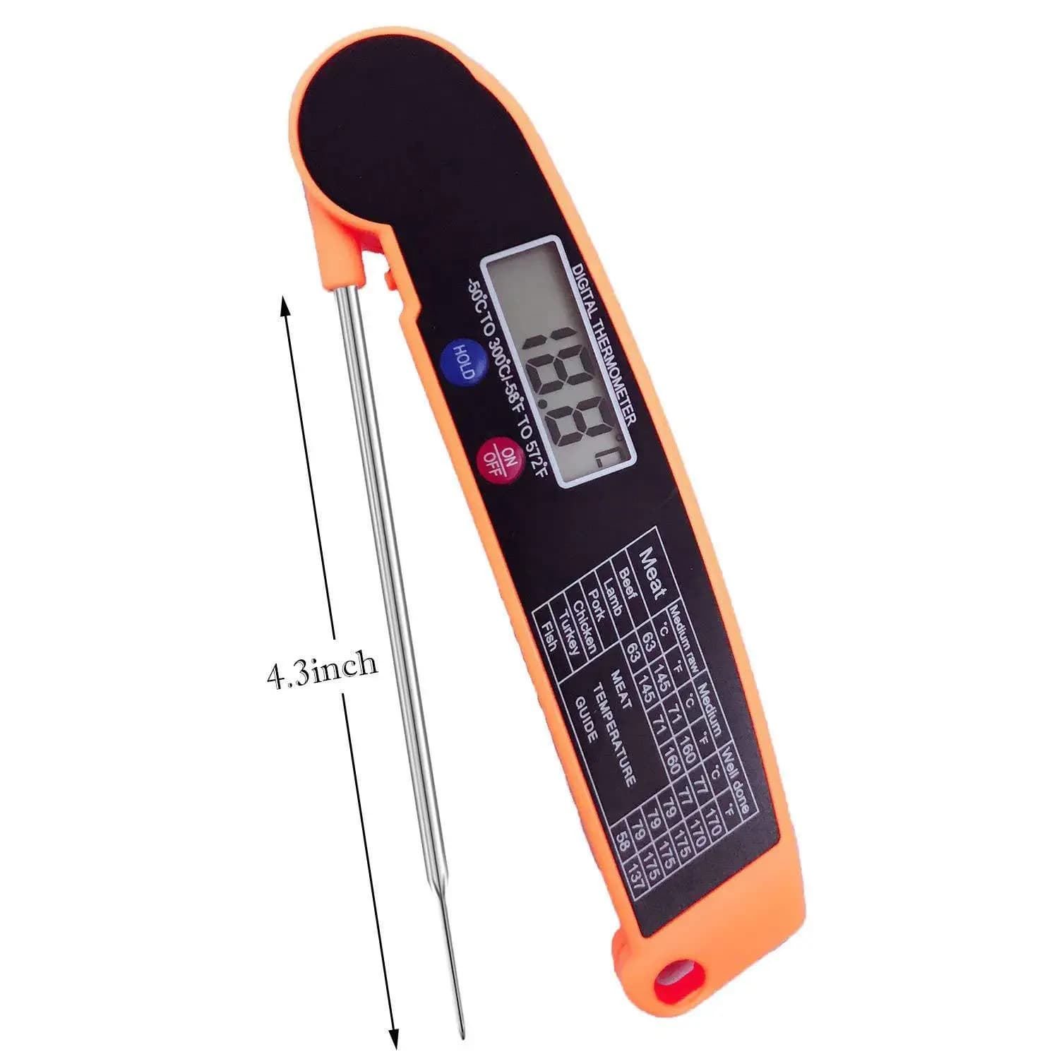 1 PCS Foldable Digital Thermometer for Food for Meat/Liquid/Feed Kitchen BBQ Oven Electronic Kitchen Sonda Cooking Caliber Temperature Instruments