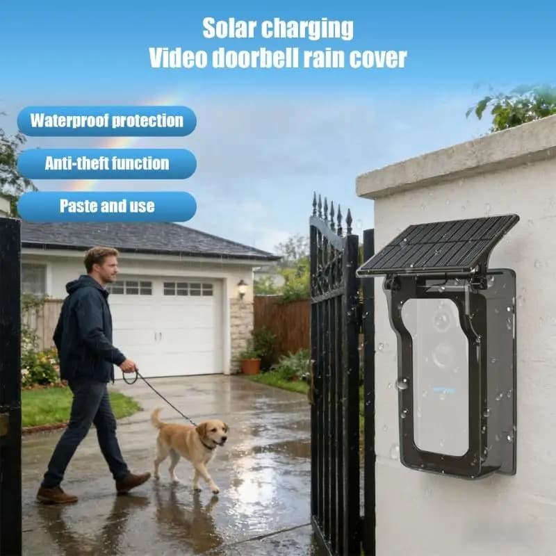 Pannello fotovoltaico efficienza Protezione protettiva in ABS per videocitofoni che evidenzia il piano impermeabile e