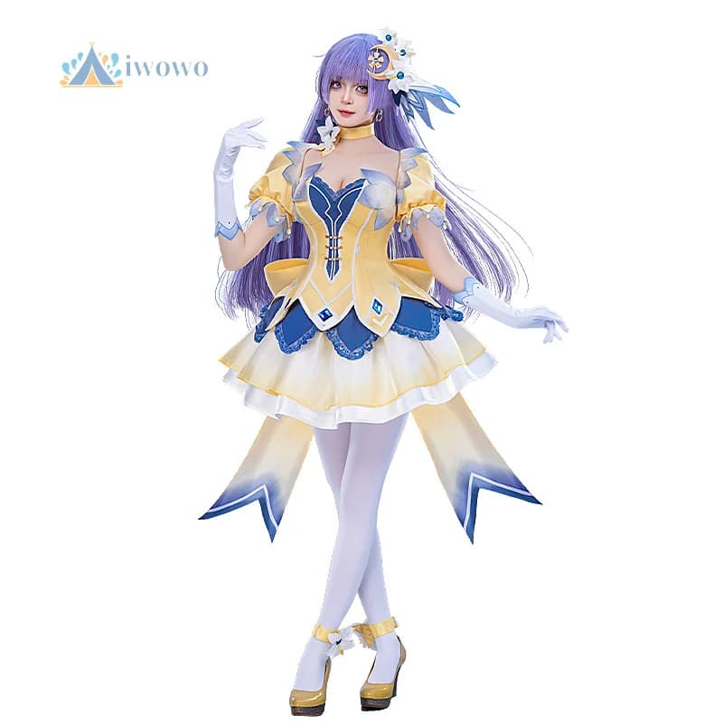 DATE A LIVE Donne Cosplay Izayoi Miku Costume 3D Prop Carino Abito Giallo Uniforme Anime Carnevale Halloween Vestito Vestiti
