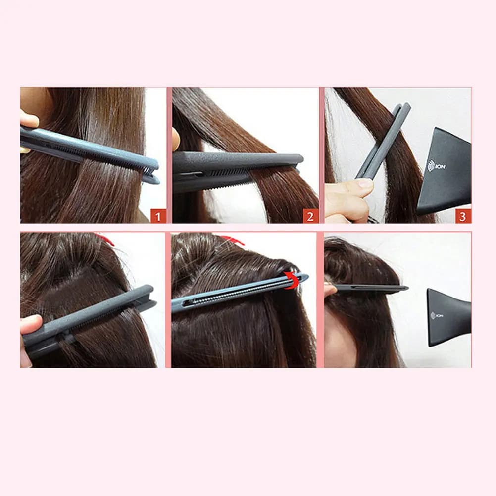 Pettine per stirare i capelli a forma di V, 3 pezzi, in plastica resistente al calore, strumento per lo styling quotidiano dei capelli, soluzione fai-da-te per acconciature.