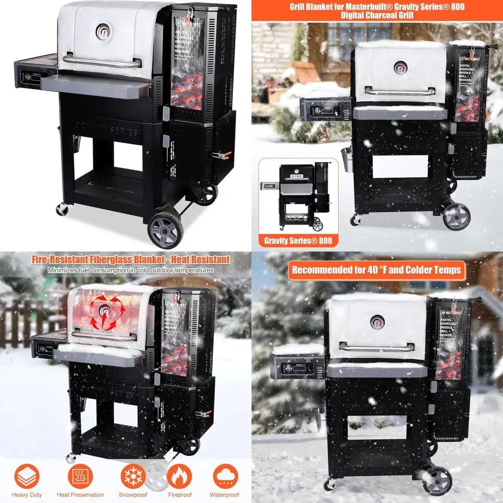 Coperta isolata Masterbuilt Gravity serie 800: migliora la ritenzione del calore ed l'efficienza del carburante per barbecue invernali