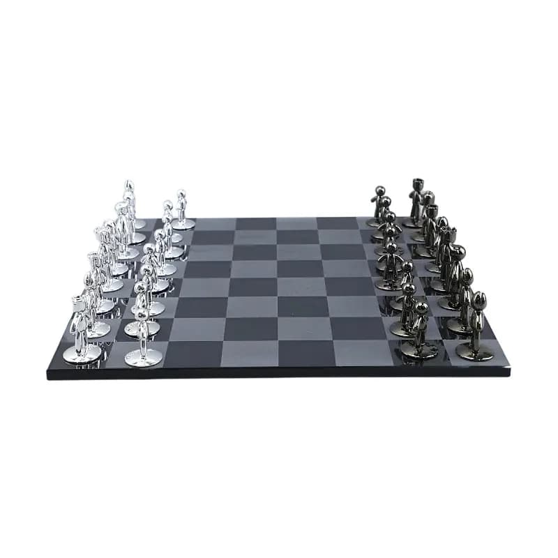 Nordic Creative Luxury Crystal Chess Set, Decorative Chessboard for Modern Home Decor