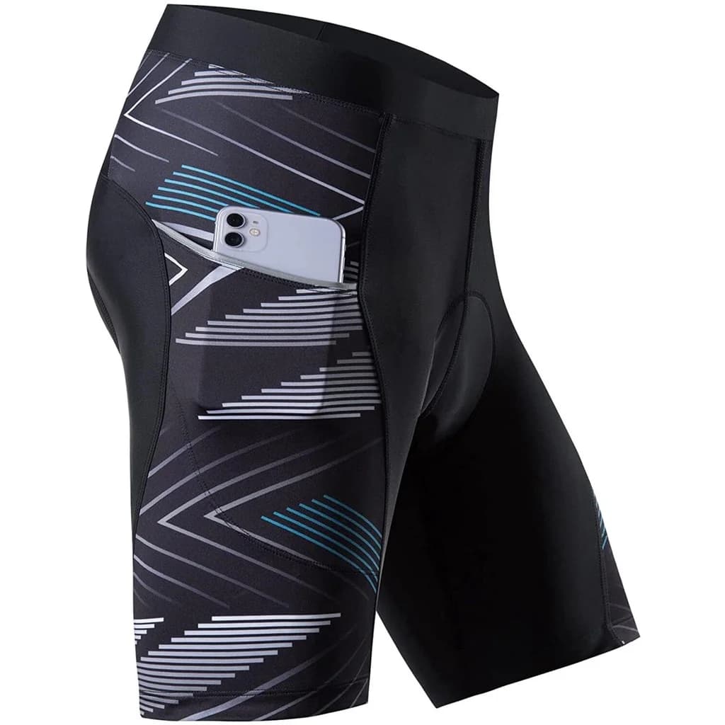Men's SWATT CLUB cycling shorts 20D padded bike shorts with 2 cycling pockets Mountain Bike suede pockets