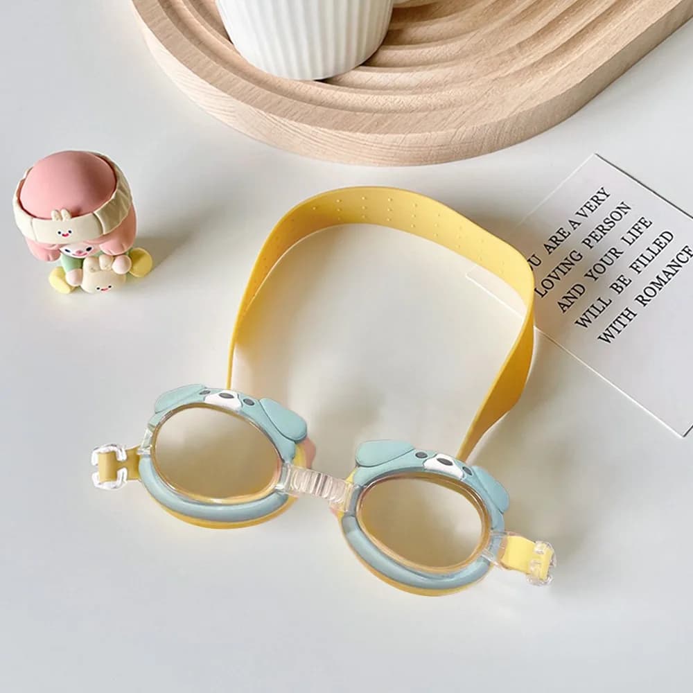 Summer Kids Swimming Pools Cartoon HD Waterproof Adjustable Swimming Glasses Cute view glasses for diving