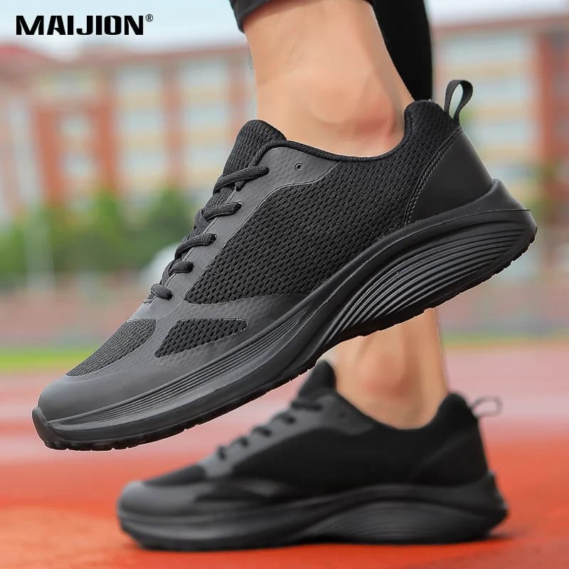 Men Breathable Mesh Running Shoes Lightweight Comfort Casual Walking Sneakers Non Slip Daily Athletic Footwear Size 39-46