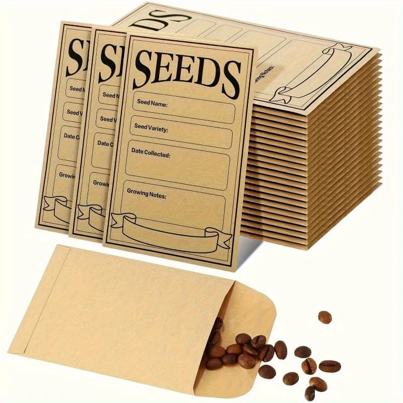 20 bags to save seeds/50 pieces, all kinds of vegetable seed bags, sample bags, seed bags for the preservation of vegetable seeds and flowers