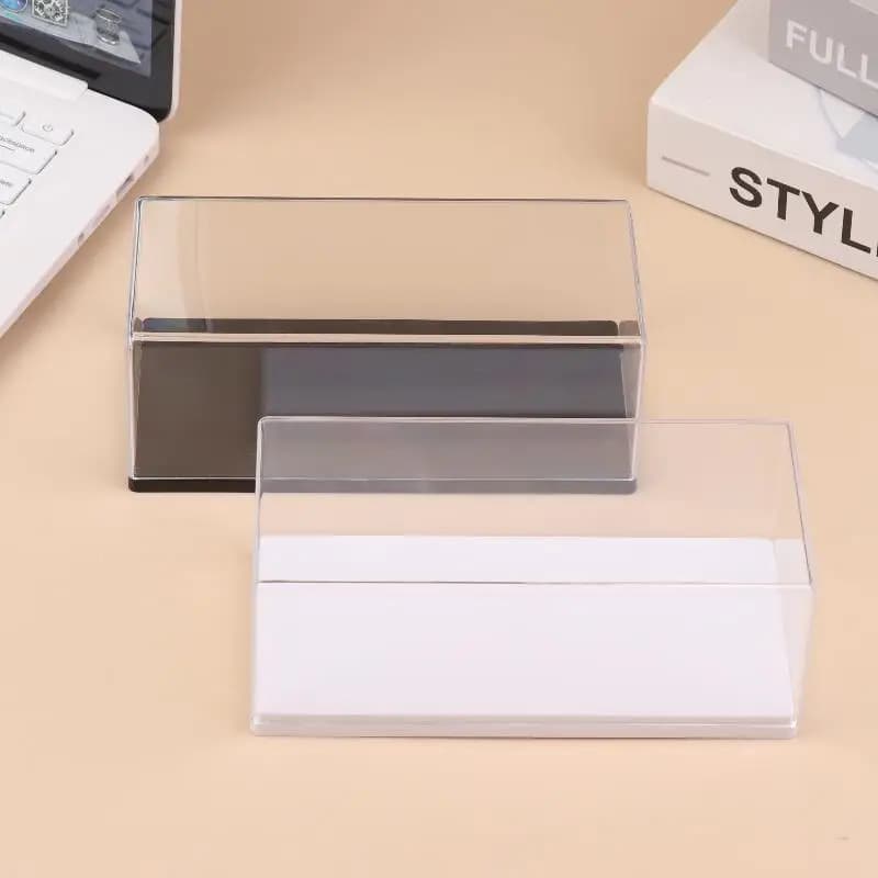 1Pcs Transparent Acrylic Storage Box Practical 1/43 Diecast Model Car Display Box DIY Dustproof Display Rack Toy