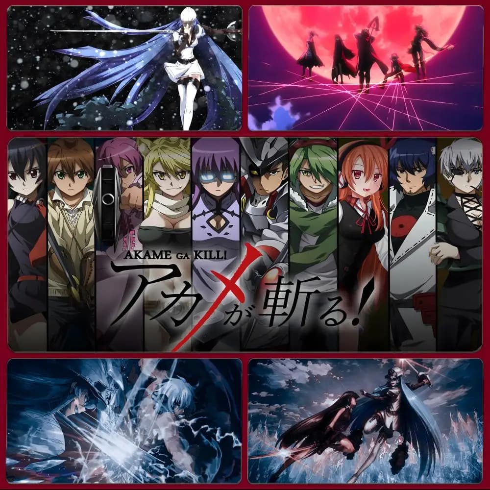 anime warrior figure A-Akame ga KILL! Mouse Pad Large Gaming Mousepad with Stitched Edges Thickened Desk Mat PC