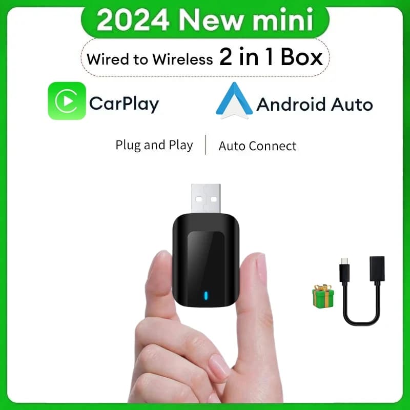 NEW Wireless CarPlay Android Car Adapter Wireless Smart Mini Box Plug And Play WiFi Fast connection Universal for Nissan