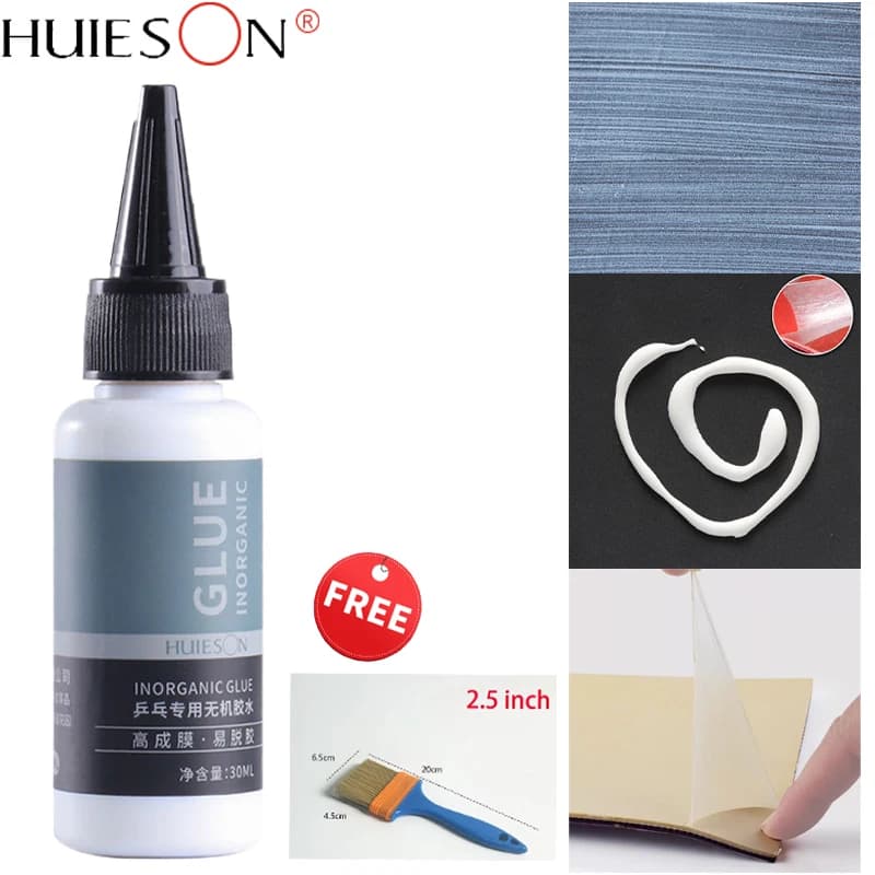 HUIE 30 ml water-based glue for ping pong racks, inorganic raquette glue, fast ping pong glue, ping pong accessories