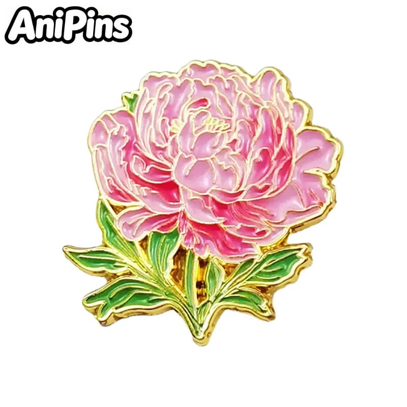 AniPins Graziose spille a forma di fiore per donna e ragazza, per vestiti e zaini, spilla decorativa con 10 design di piante, regalo