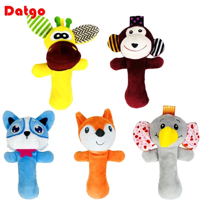 New Baby peluche sonagli animali dei cartoni animati afferrare abilità giocattolo di allenamento passeggino infantile letto appeso campana bambole di peluche giocattoli educativi