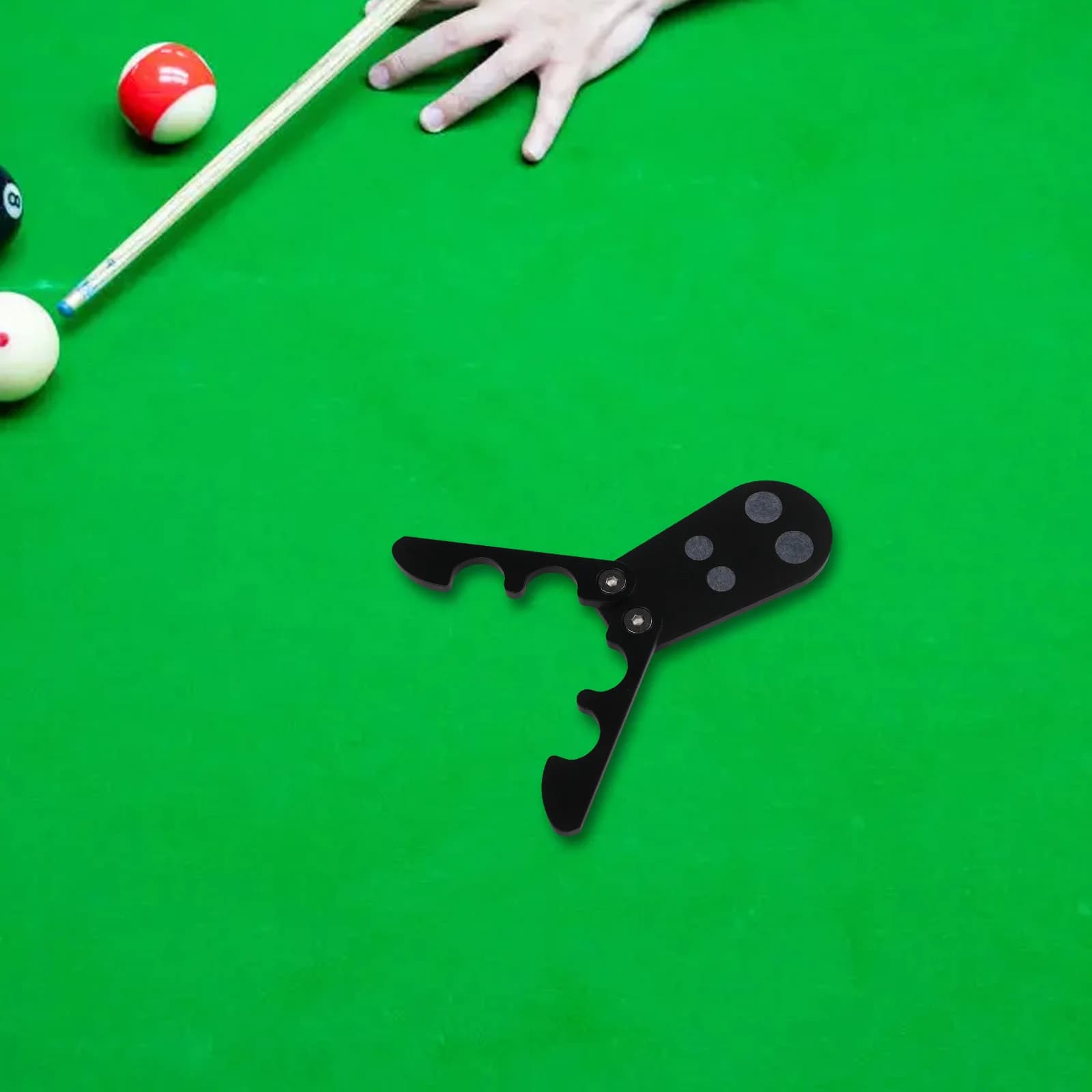 Supporto per Stecche da Biliardo Pieghevole e Pesante per 4 Stecche, Porta Stecche Portatile, Accessori per Biliardo e Snooker