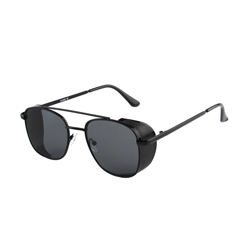 Kenbo Retro Steampunk Style occhiali da sole uomo donna Designer di marca Round Metal Frame Punk Metal Shields UV400 Lens occhiali da sole