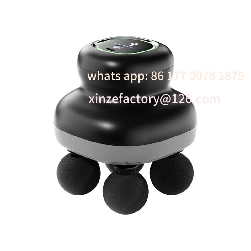 Professional muscle massager with 4 heads portable portable handheld