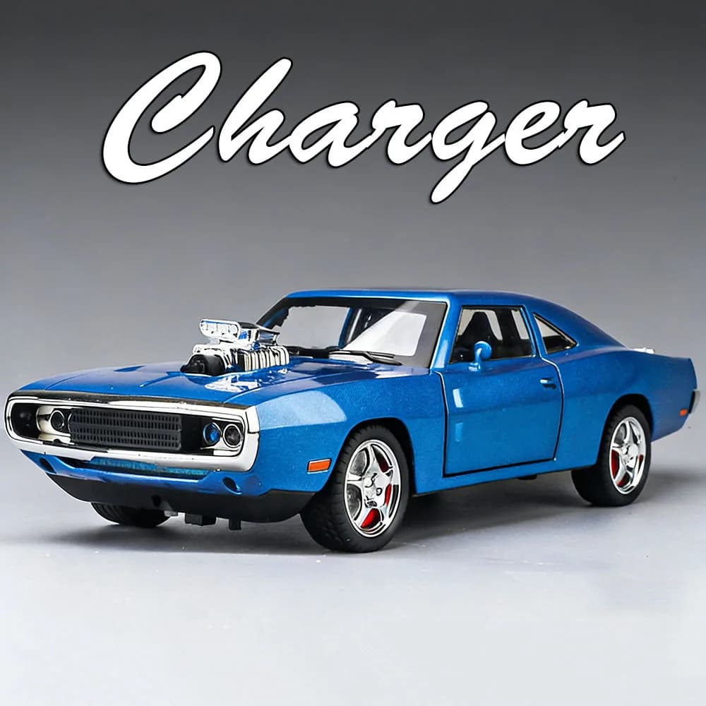1:24 Charger Hellcat Cars Alloy Diecast Model Toys Shock Absorption with Sound Light Pull Back Miniature Vehices Educational Toy