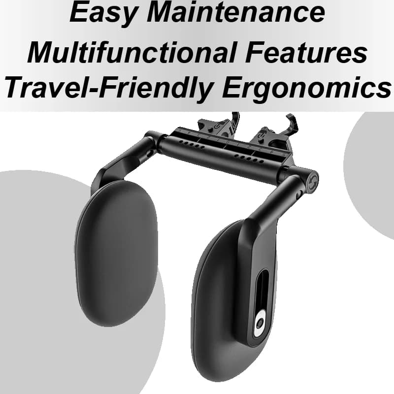 Cuscino poggiatesta per auto Cuscino poggiatesta ergonomico e traspirante regolabile Rivestimento interno automobilistico per i pendolari in veicoli Viaggi per dormire