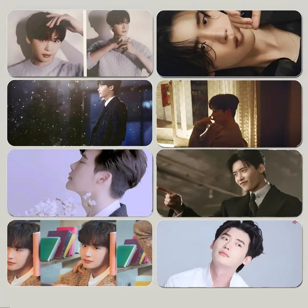 Handsome L-Lee Jong Suks Mouse Pad Large Gaming Mousepad with Thick Stitched Edge Non-Slip Desk Mat