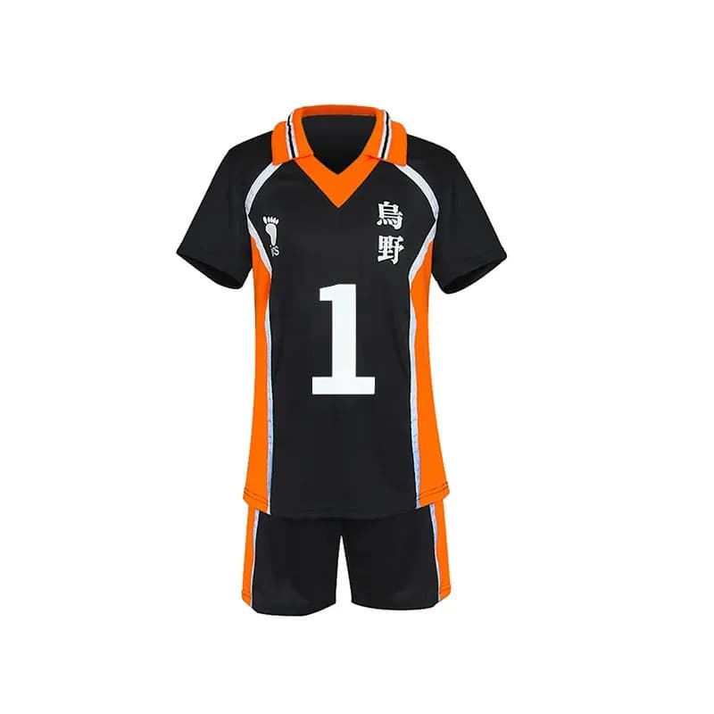 ABC123Haikyu!! Haikyuu Cosplay Costume Karasuno Koukou High School Volleyball Club Hinata Shoyo Kageyama Tobio Sporx;3,f'6,h.7;j