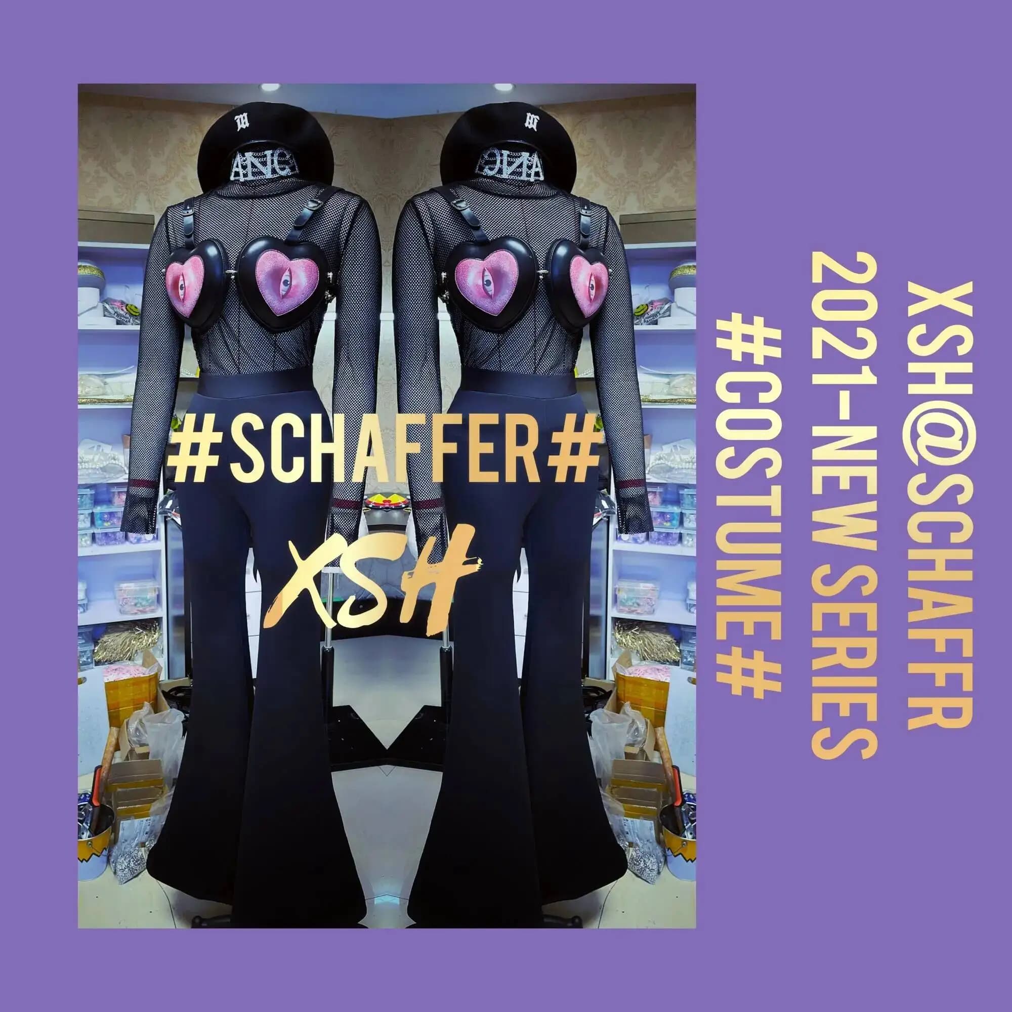 Set da discoteca XSH Wisdom Heart, abito da performance DS trendy e personalizzato per donna, ideale per Halloween