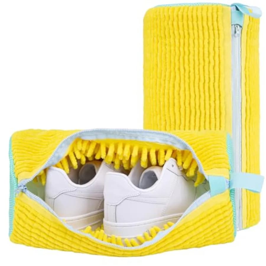 Sacchetto per Lavaggio Scarpe: Confezione da 2 Sacchetti Riutilizzabili per la Pulizia delle Scarpe, Sacchetto Resistente per Lavatrice e Asciugatrice, 360 ° Pulizia Profonda